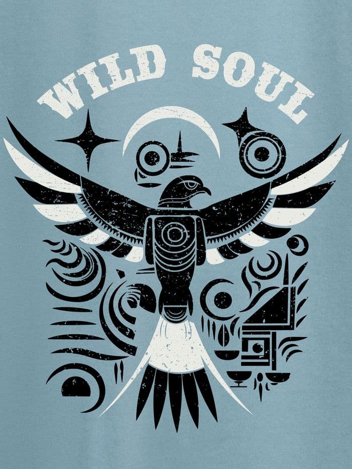 Wild Soul Printed T-shirt for Me - alt